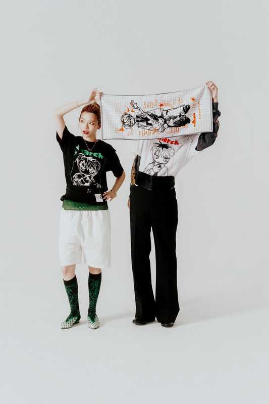 White "March" Face Towel