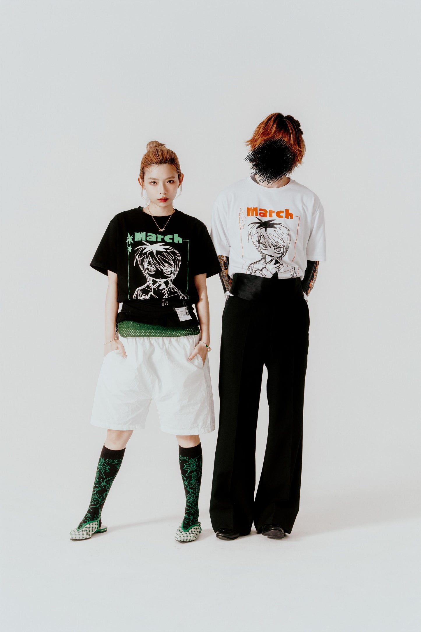 Black "March" Short Sleeve Tee