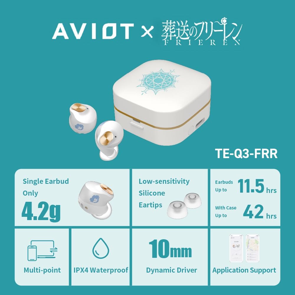 AVIOT TE-Q3-FRR Frieren: Beyond Journey's End Collaboration Wireless Earbuds