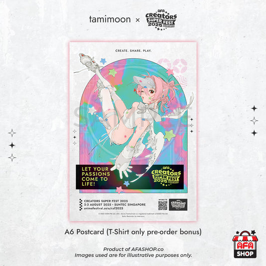 AFACSF25 - Oversized Fashion White Tee (Art by tamimoon)