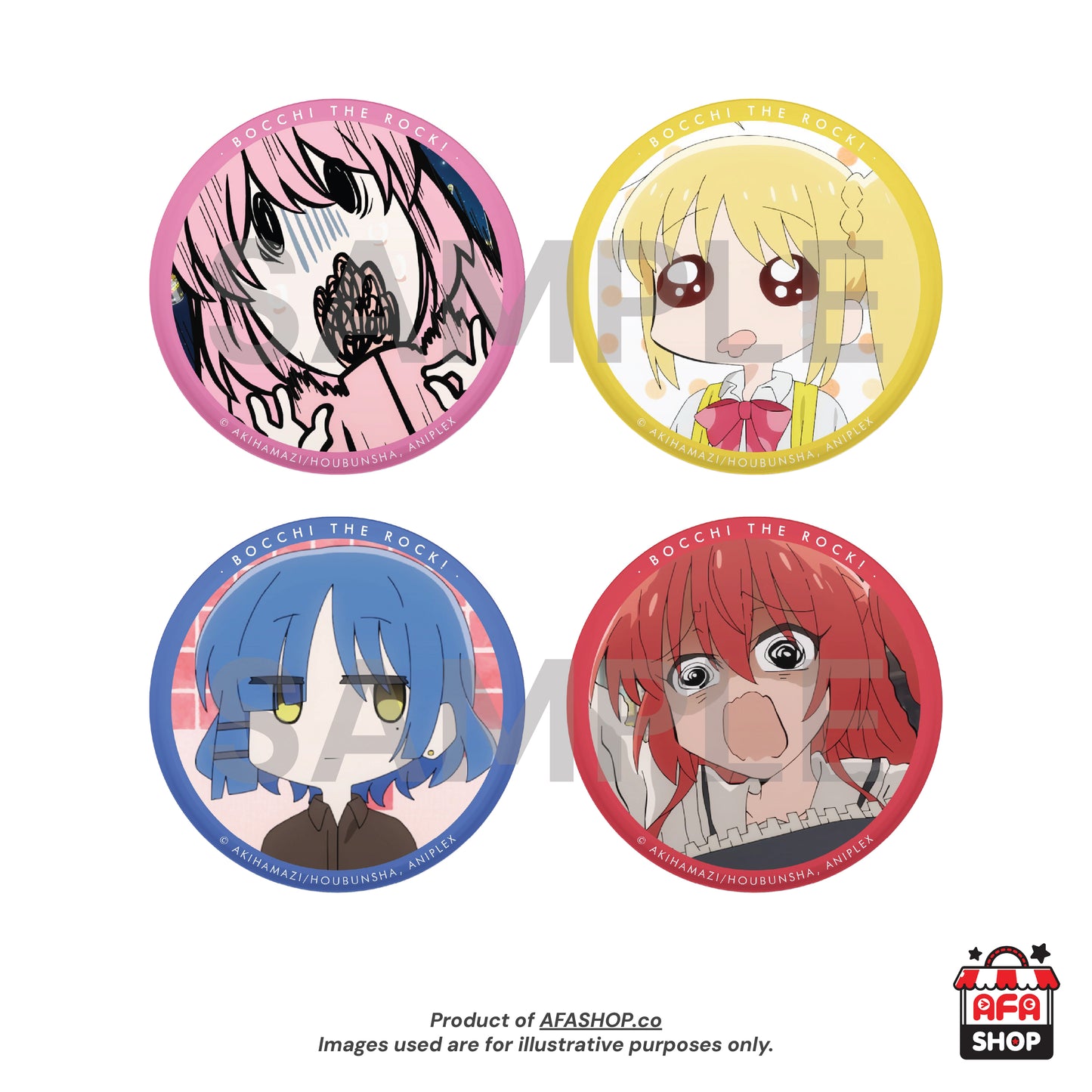 BOCCHI THE ROCK! Can Badge Set of 4