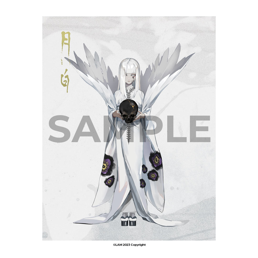 月白 GEPPAKU - A1 Canvas Print (Art by LAM)