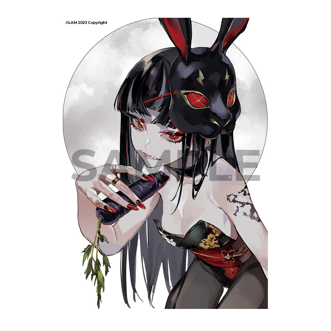 兎 RABBIT - A1 Canvas Print (Art by LAM)