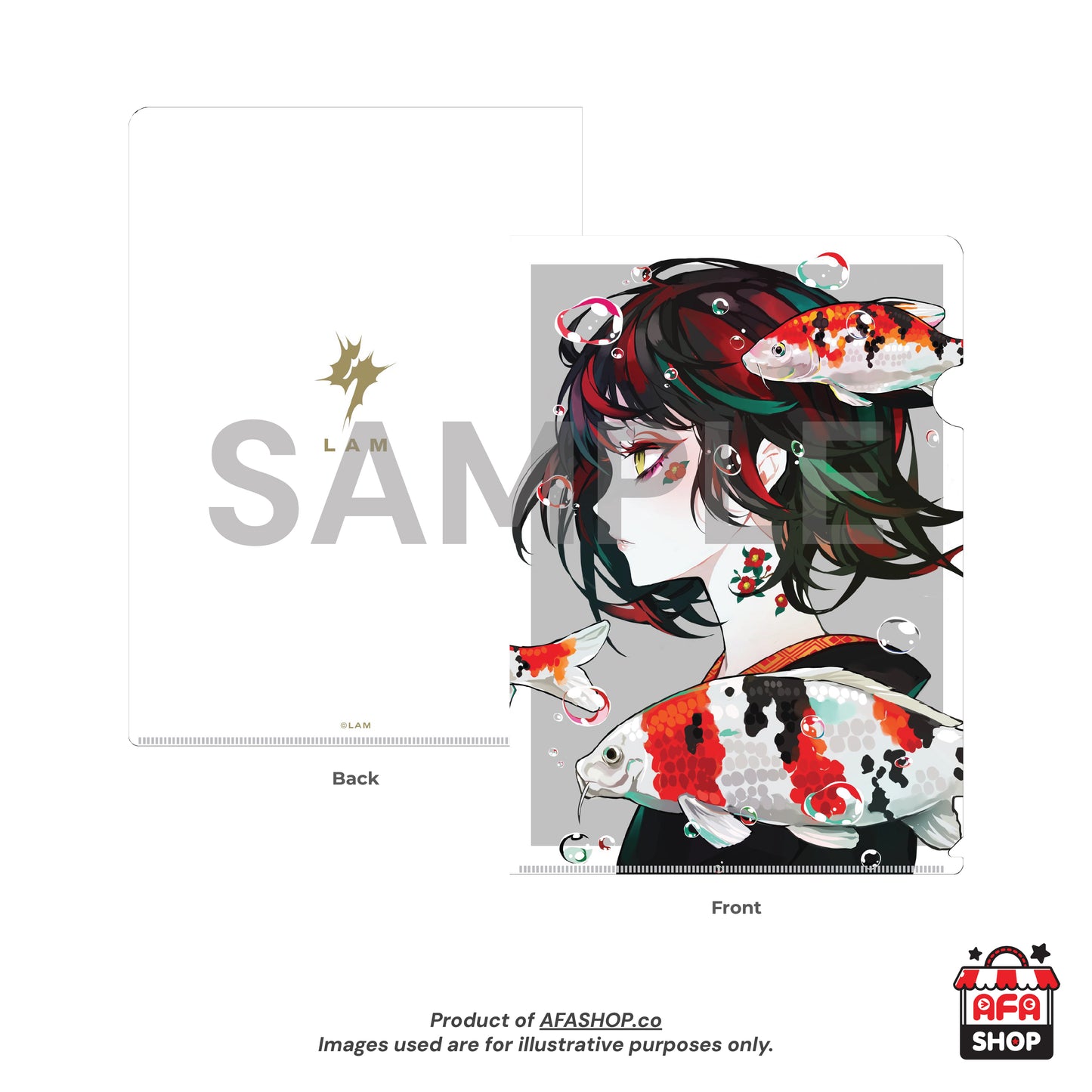 LAM Original - A4 Clear File - 鲤 KOI