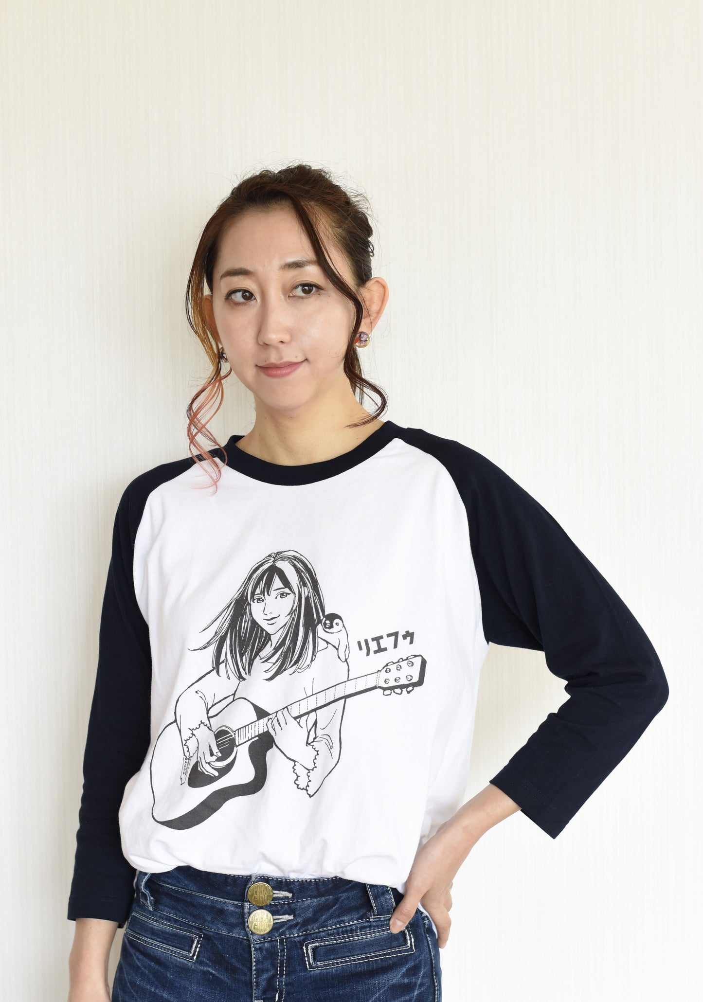 Rie fu manga style long-sleeve T shirt (M)
