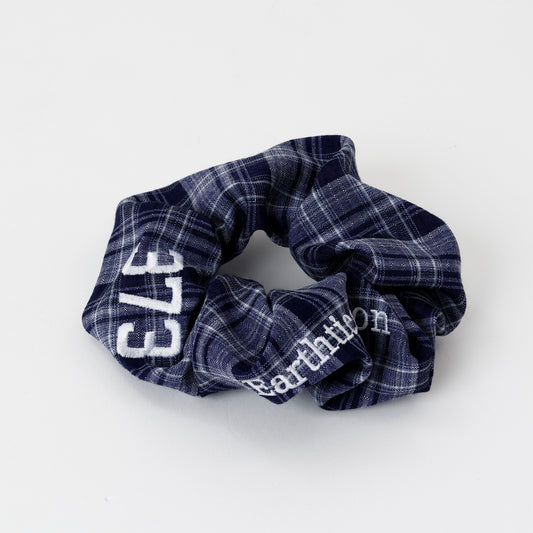 373 Earthtication tartan Scrunchie