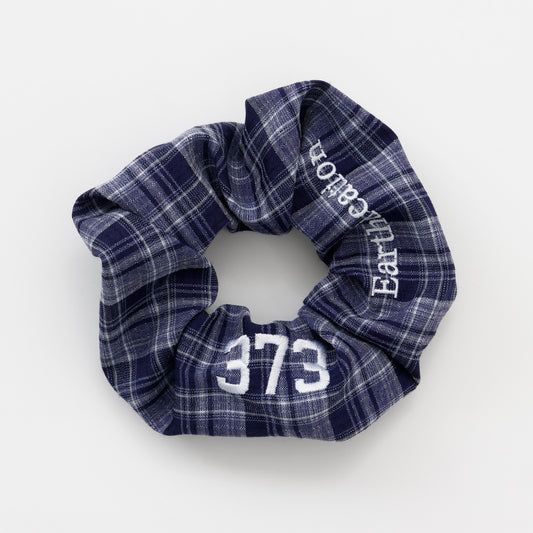 373 Earthtication tartan Scrunchie
