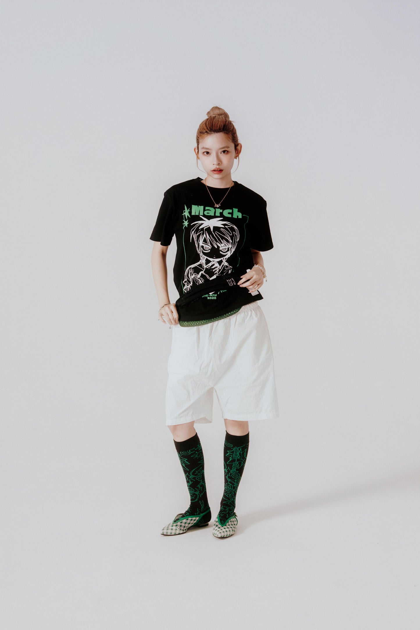 Black "March" Short Sleeve Tee