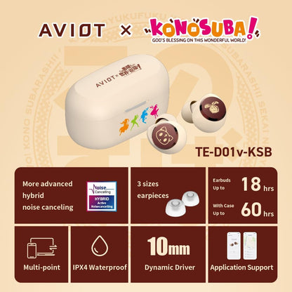 AVIOT TE-D01v-KSB KonoSuba: God's Blessing on This Wonderful World! Wireless Earbuds