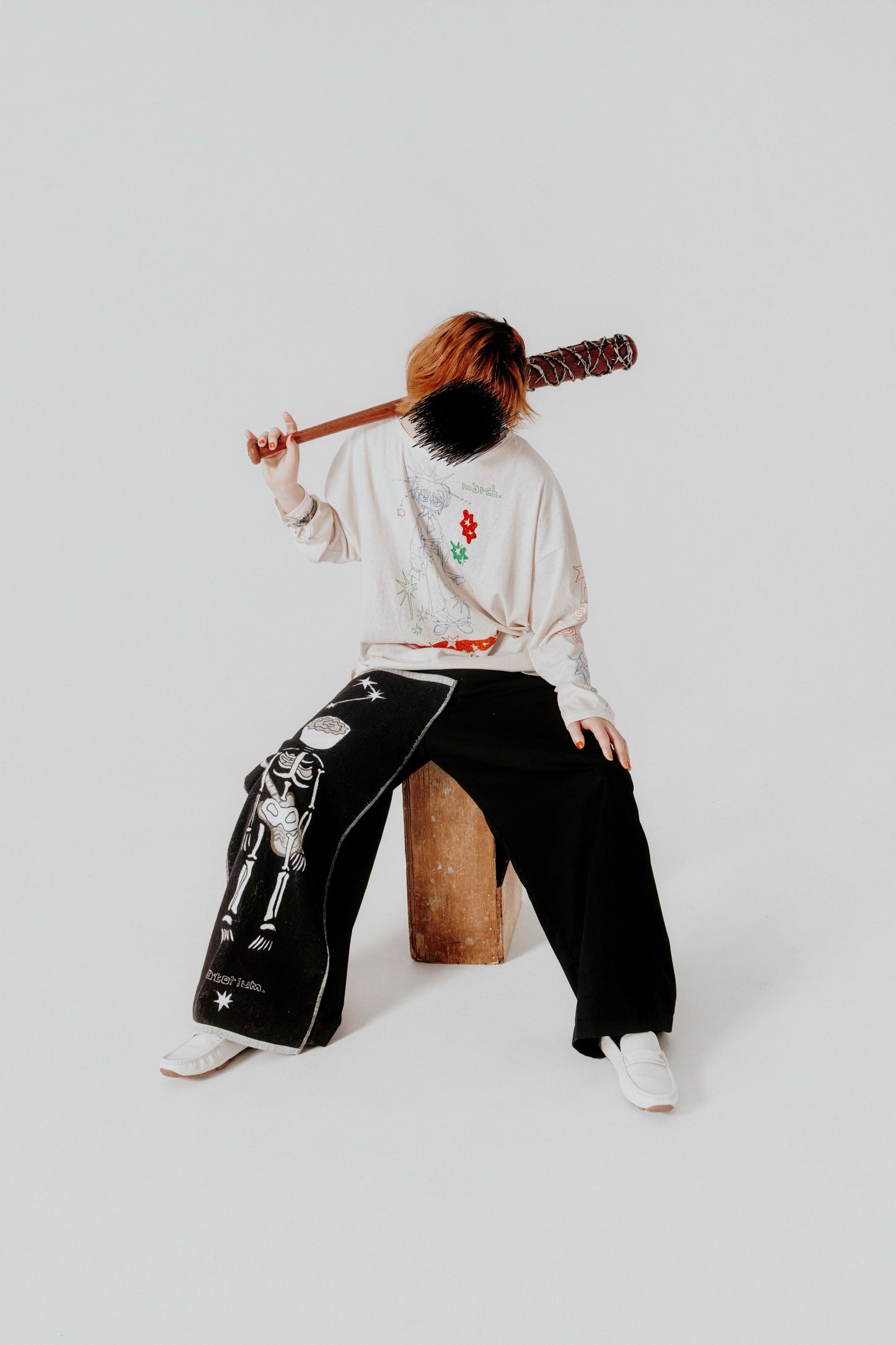 Ivory "March" Long Sleeve Tee