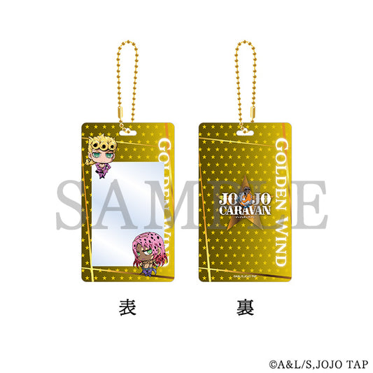 Chimi-chara Acrylic Card Case Holder E Golden Wind <JOJOCARAVAN>