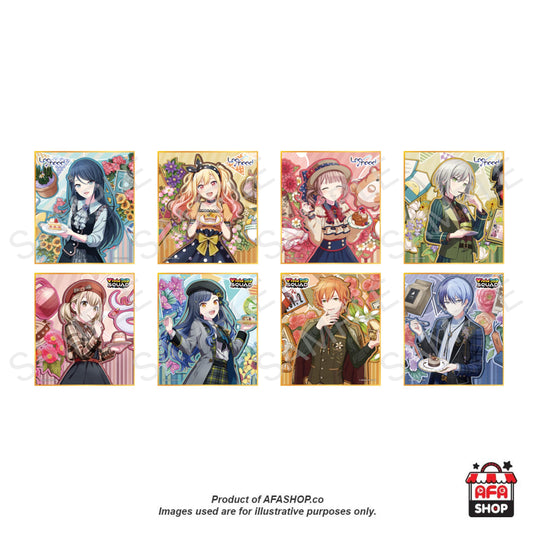 [HATSUNE MIKU: COLORFUL STAGE!] Anniversary/Birthday Card Illustrations 2022-2023 Mini Shikishi Collection A (Leo/need & Vivid BAD SQUAD) - 8 Types/Random