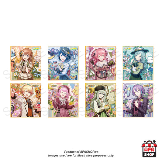 [HATSUNE MIKU: COLORFUL STAGE!] Anniversary/Birthday Card Illustrations 2022-2023 Mini Shikishi Collection B (MORE MORE JUMP! & Wonderlands x Showtime) - 8 Types/Random