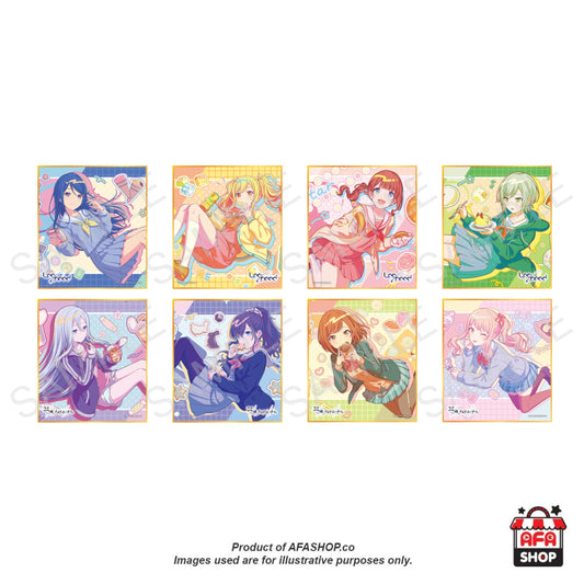 [HATSUNE MIKU: COLORFUL STAGE!] Anniversary/Birthday Card Illustrations 2023-2024 Mini Shikishi Collection B (Leo/need & Nightcord at 25:00) - 8 Types/Random