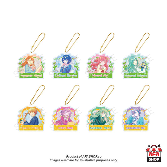 [HATSUNE MIKU: COLORFUL STAGE!] Anniversary/Birthday Card Illustrations 2023-2024 Acrylic Keyholder Collection C (MORE MORE JUMP! & Wonderlands x Showtime) - 8 Types/Random