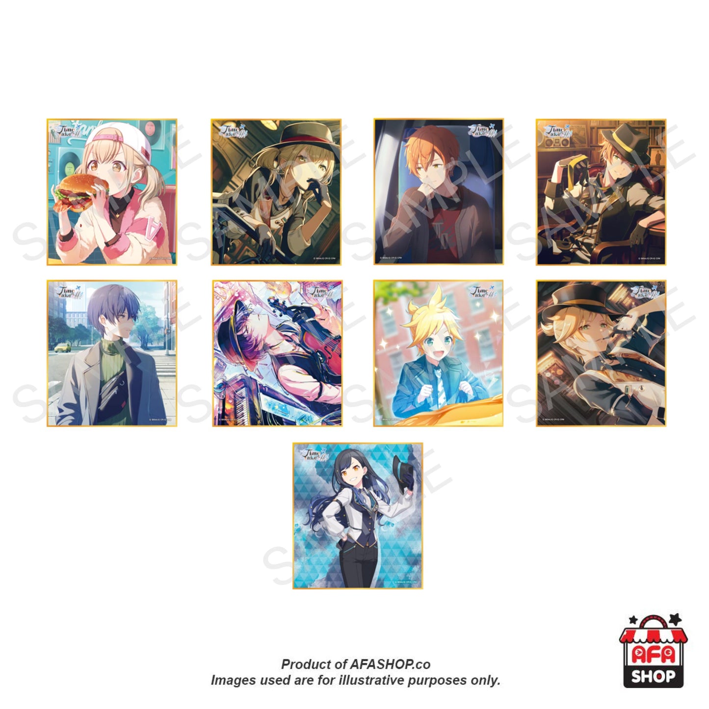 [HATSUNE MIKU: COLORFUL STAGE!] Mini Shikishi Collection Vol.54B Time to take off! - 9 Types/Random