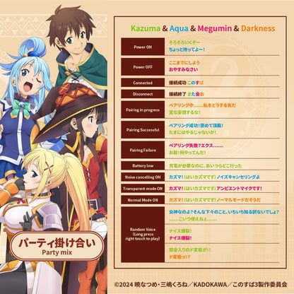 AVIOT TE-D01v-KSB KonoSuba: God's Blessing on This Wonderful World! Wireless Earbuds