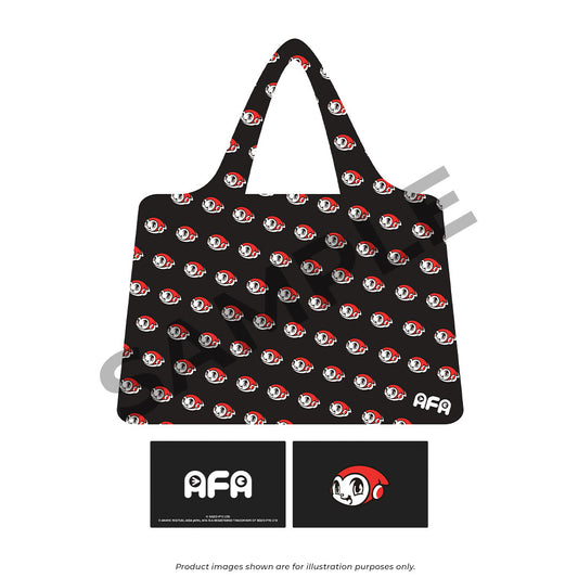 A6 AFA Foldable Eco Bag (BLACK/BLUE)