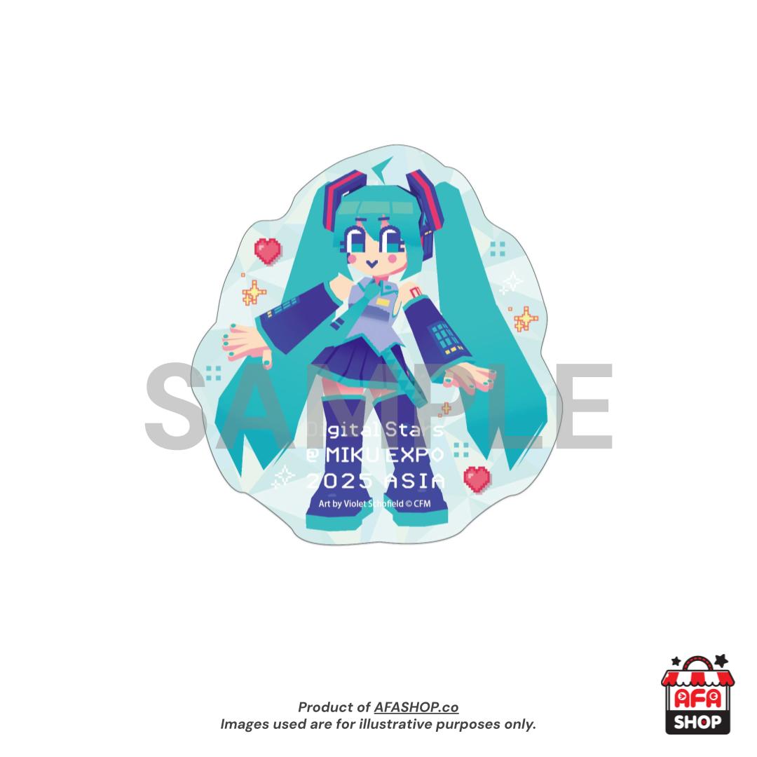 Digital Star @ MIKU EXPO 2025 ASIA Glitter Sticker (Art by Violet Schofield)