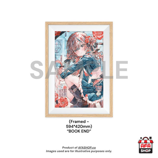 A2 Framed Print - "BOOK END" Reproduction Artwork (Art by Yukoring)