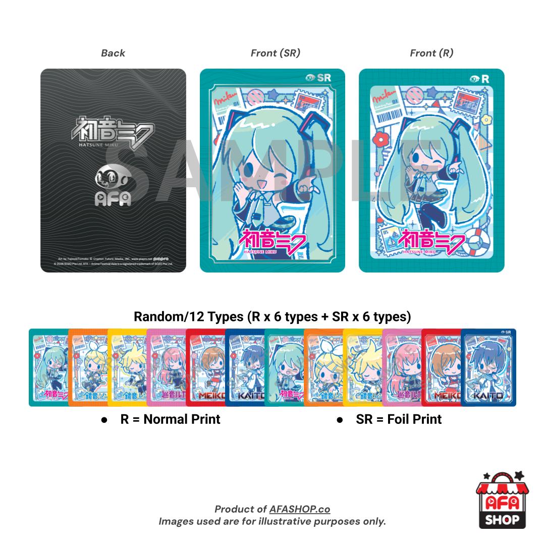 AFA x Hatsune Miku - Trading Collection Card [12Types/Random] (Art by FujinokiTomoko)