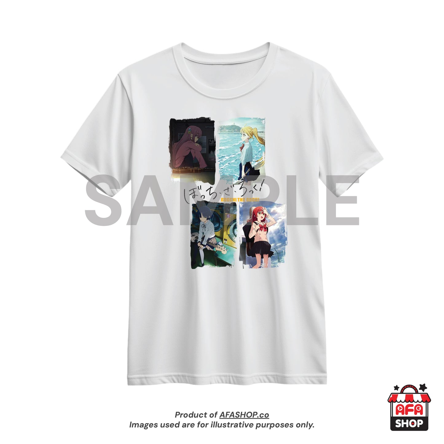 BOCCHI THE ROCK! White T-Shirt 01