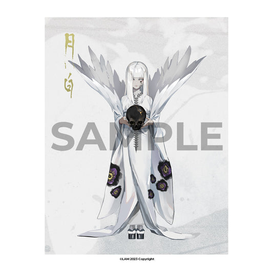 月白 GEPPAKU - A1 Canvas Print (Art by LAM)