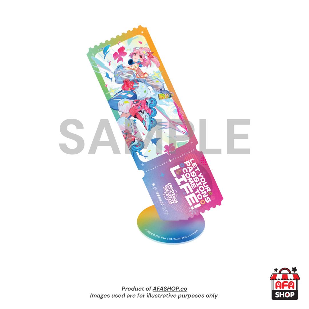CSF26 x lack Seika Chroma Acrylic Ticket Stand