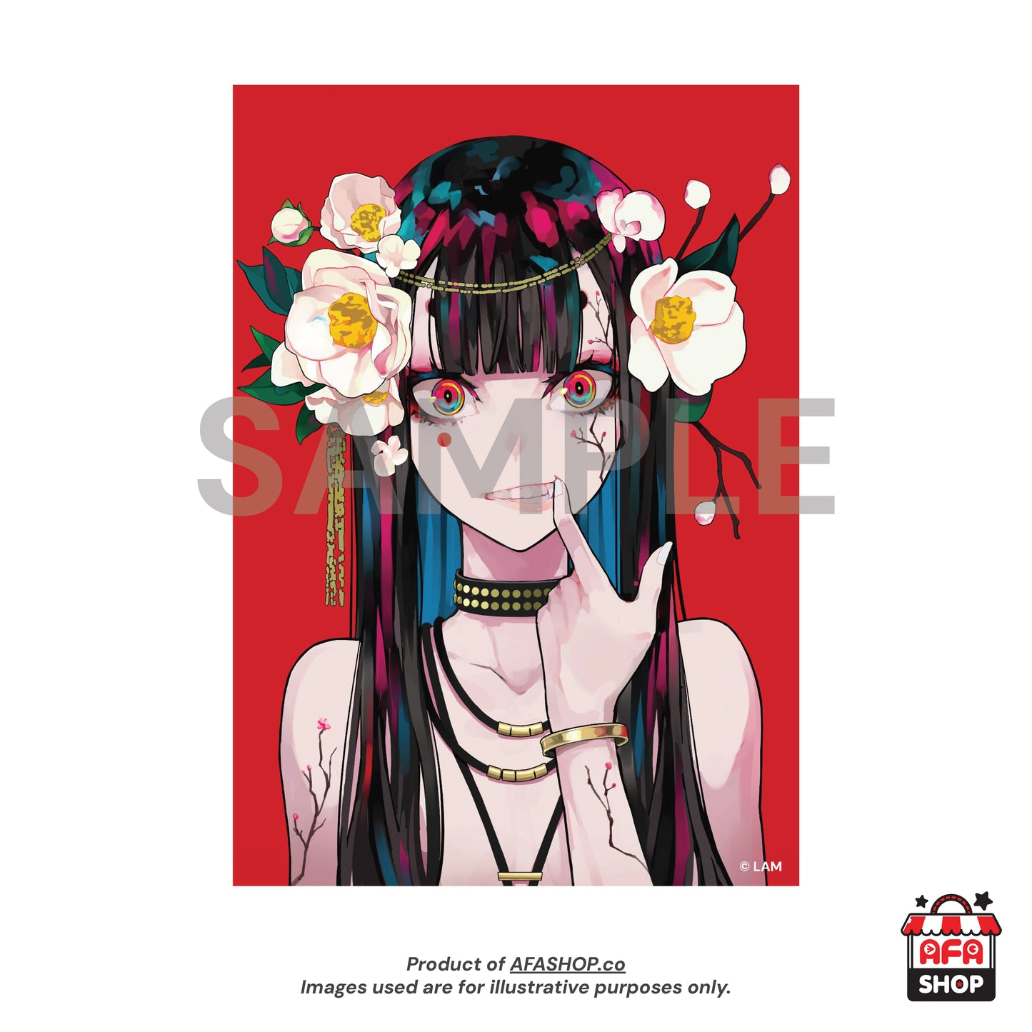 LAM Original - A3 Poster - 赤 RED