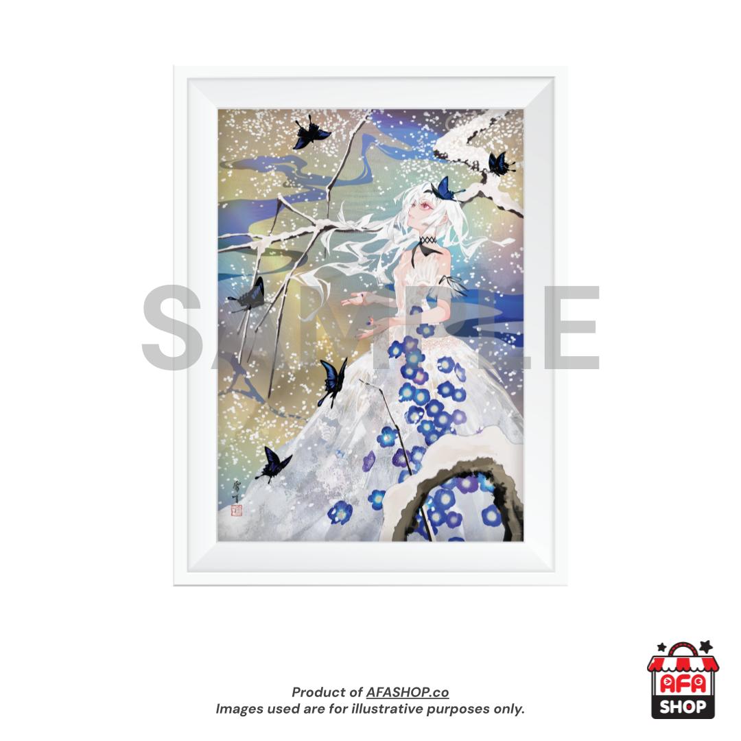 Custom UV Layered Framed Print - 瑠璃唐草 "RURI KARAKUSA" (Art by LAM)