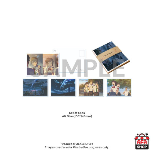 Your Name. A6 Postcard Sets of 5pcs