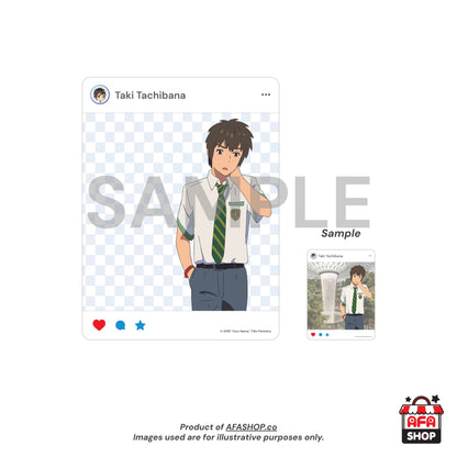 Your Name. Insta Style Acrylic Card (Taki Tachibana)