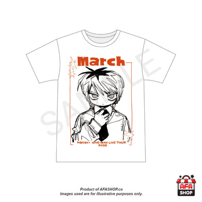White "March" Short Sleeve Tee