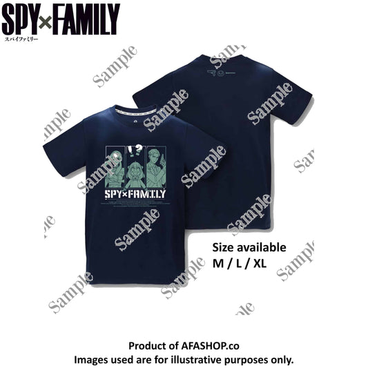 Spy X Family The Forger Family Navy T-Shirt