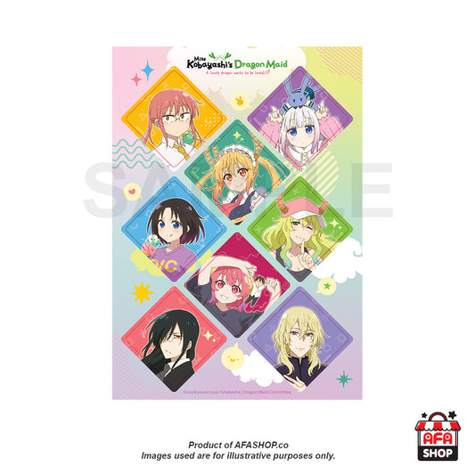 Miss Kobayashi's Maid Dragon "A lonely dragon wants to be loved" Sticker Set