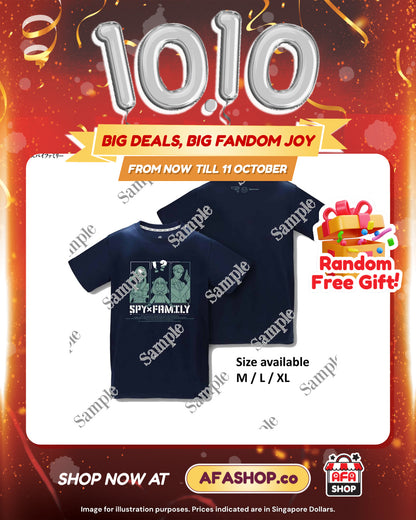 Spy X Family The Forger Family Navy T-Shirt