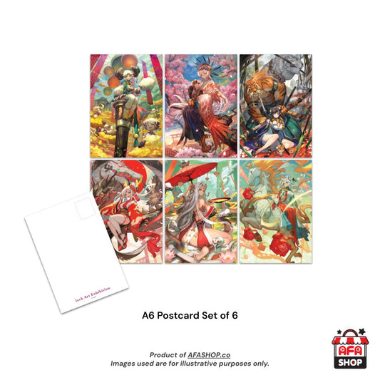 lack Original Artwork - Postcard Set of 6