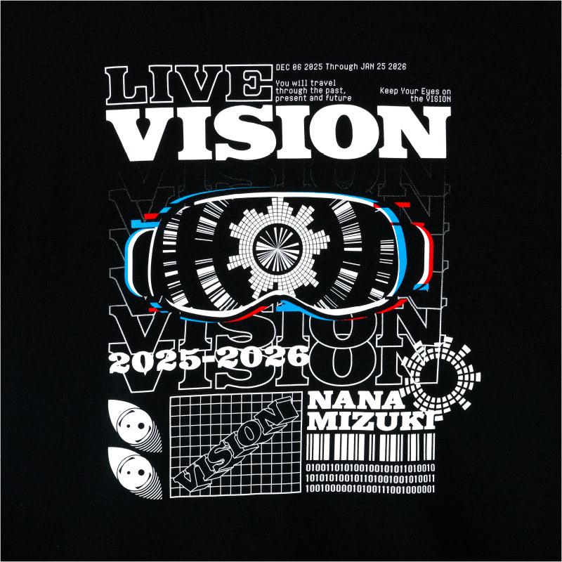 NANA MIZUKI LIVE VISION 2025-2026 T-Shirt A (Black)