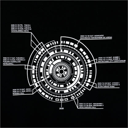 NANA MIZUKI LIVE VISION 2025-2026 T-Shirt A (Black)