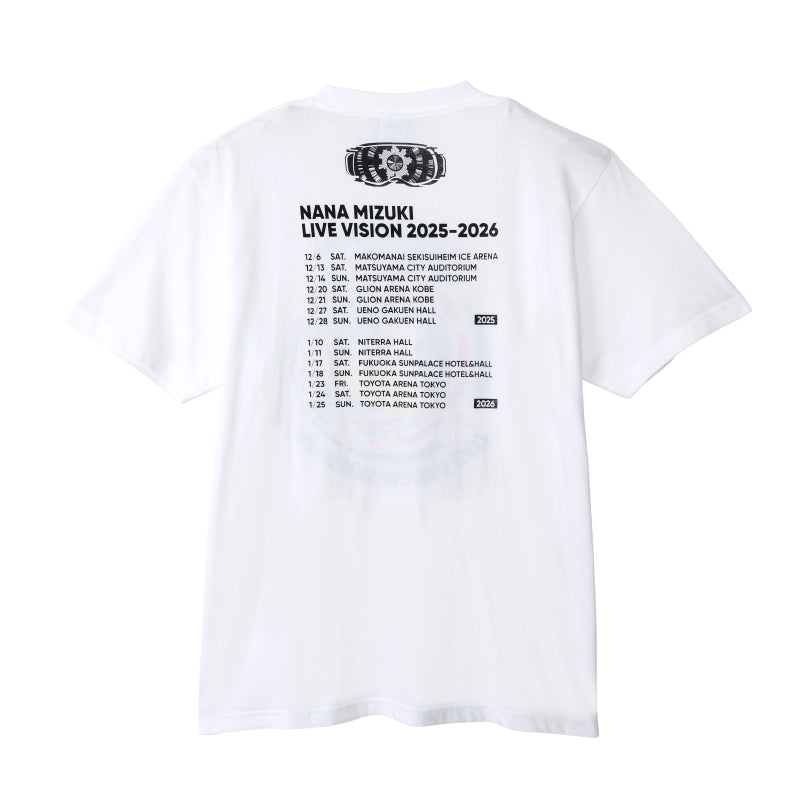 NANA MIZUKI LIVE VISION 2025-2026 T-Shirt B (White)