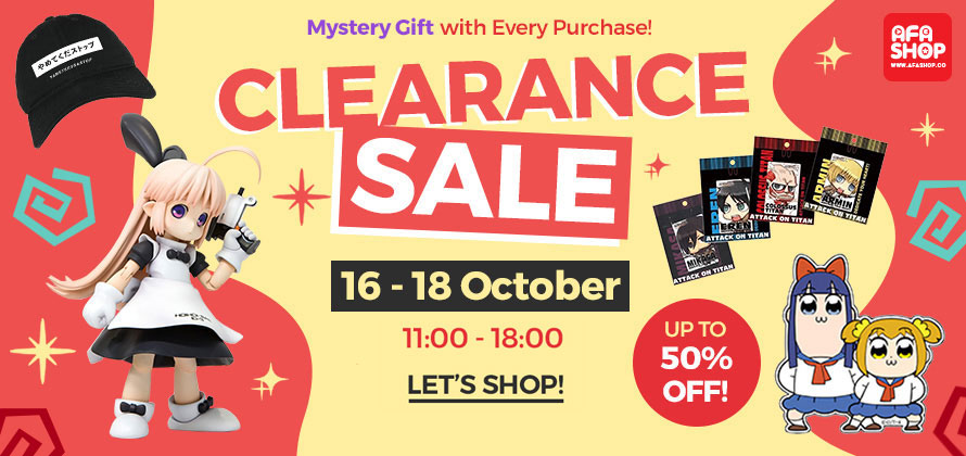 AFASHOP.co Clearance Sale! 16-18 October